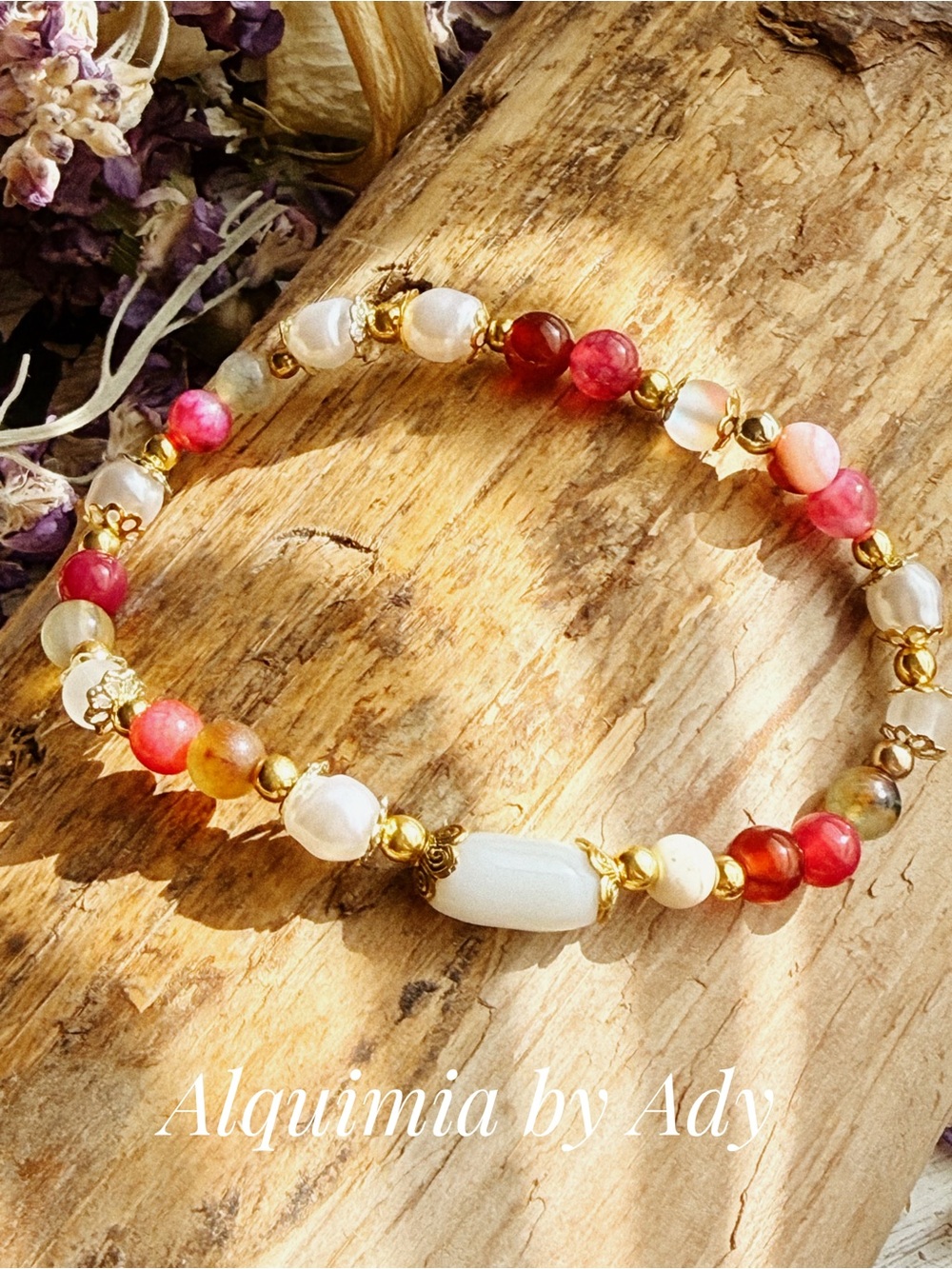 Alquimia Multicolor Agate Bead Bracelet | cool layers